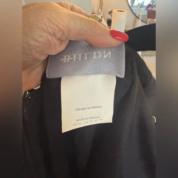 Anthro BHLDN Elora
Sleeveless V-
Neck Ruffle Lace
Maxi Dress US size 14 - Picture 6 of 8